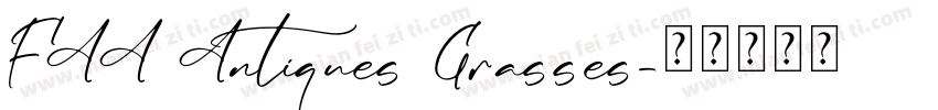 FAA Antiques Grasses字体转换